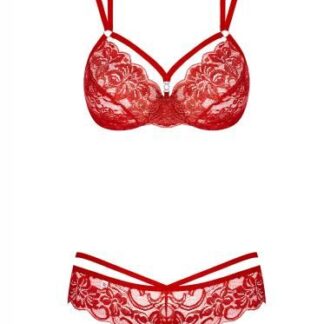 Obsessive 2Delige Kanten BH Set Rood