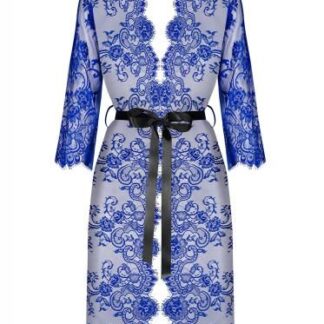 Obsessive Cobaltess Kanten Kimono Blauw