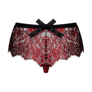 Obsessive Redessia Kanten Slip Rood/Zwart