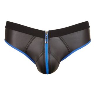 Svenjoyment Underwear Slip Met Open Achterkant Zwart/Blauw