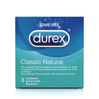 durex - classic natural condooms 3 st.