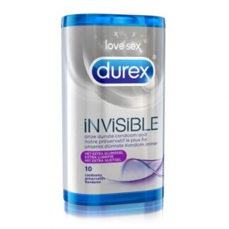 durex - invisible extra lubricated condooms 10 st.