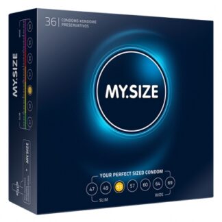 my size - natural latex condom 53 width 36 st.