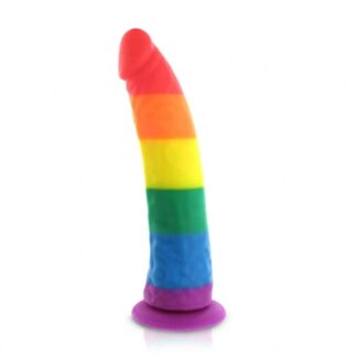 pride dildo - silicone rainbow dildo