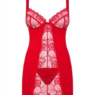 Obsessive Heartina Negligé Met String Rood