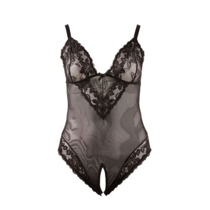 Cottelli Collection Body Met Open Kruis Zwart