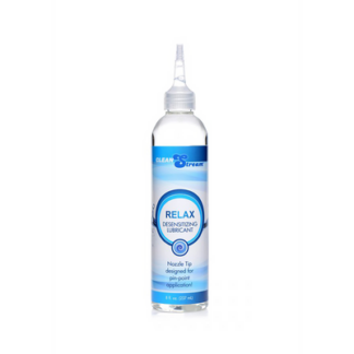 XR Brands Relax - Desensitizing Lubricant with Mouthpiece - 8 fl oz / 240 ml