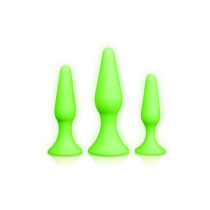 Ouch! Glow in the Dark Butt Plug Set