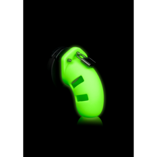Ouch! by Shots Model 20 Chastity Cage - Glow in the Dark - 4 / 9 cm